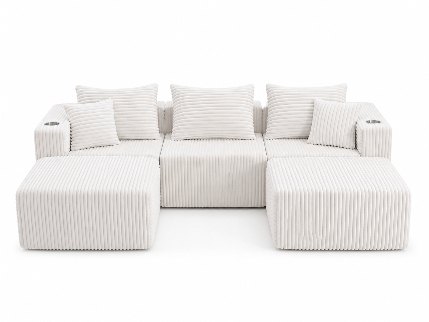 The Big UX Symmetric sectional in Cream White